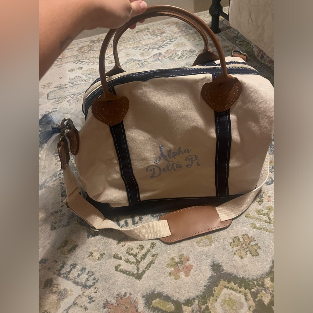Alpha Delta Pi overnight duffle bag